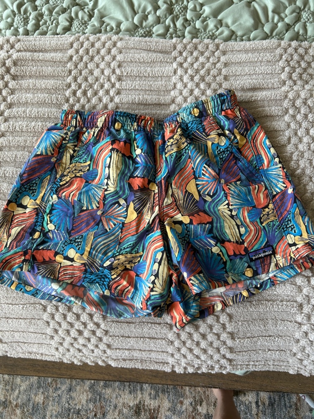Patagonia Women's Multicolor Wave-Print Athletic Shorts